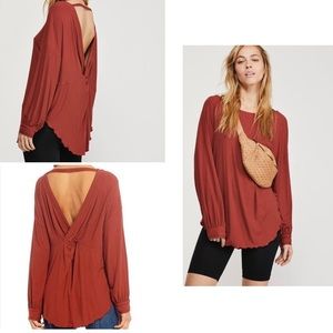 🔥Free People Shimmy Shake Top Cowboy Red